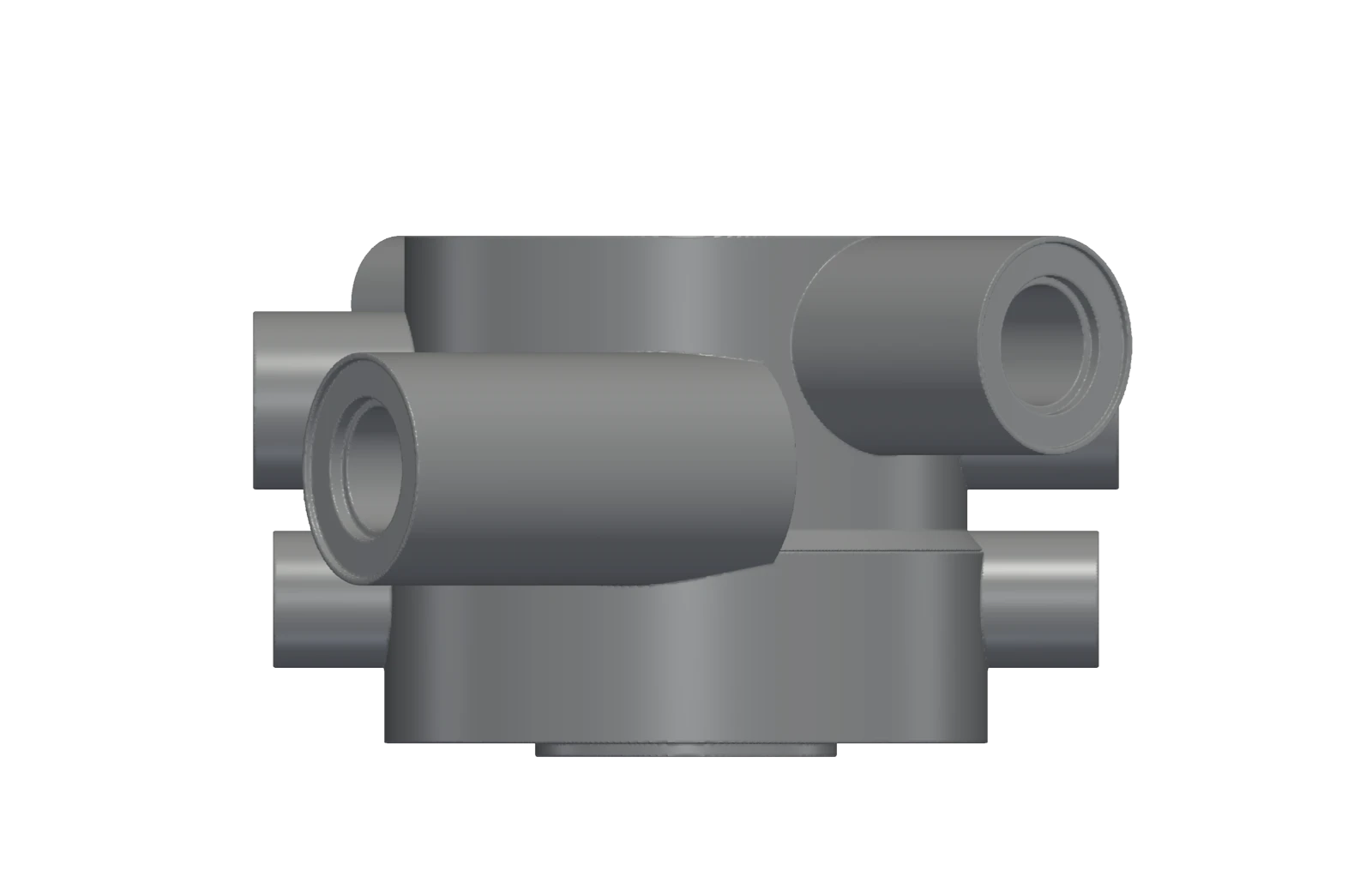 RDE-2 exterior, straight side view with mm and inch scale bar